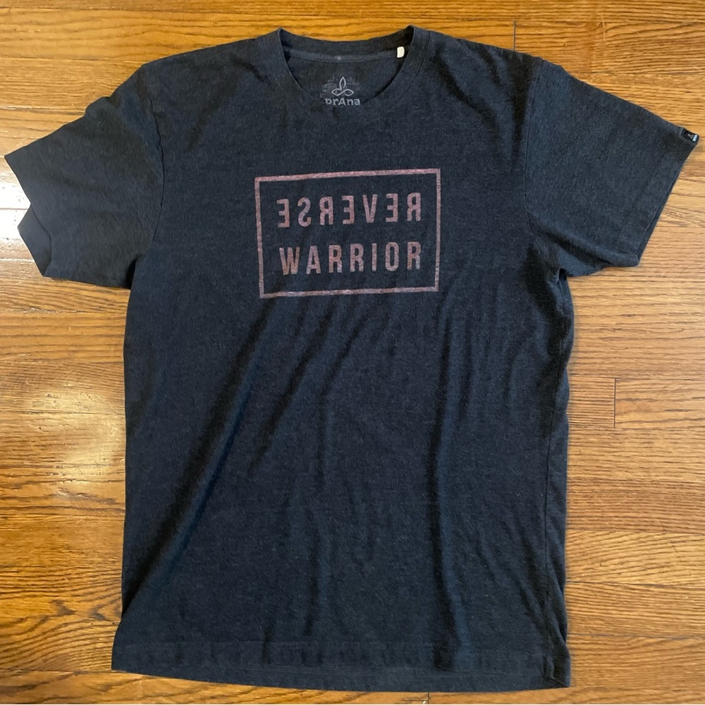 Prana Dark Grey Short Sleeve Graphic T-Shirt